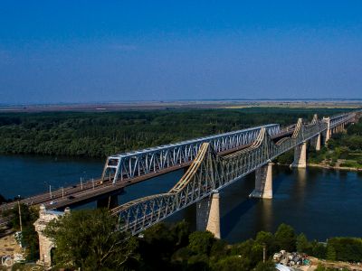 Le pont Cernavoda, Roumanie