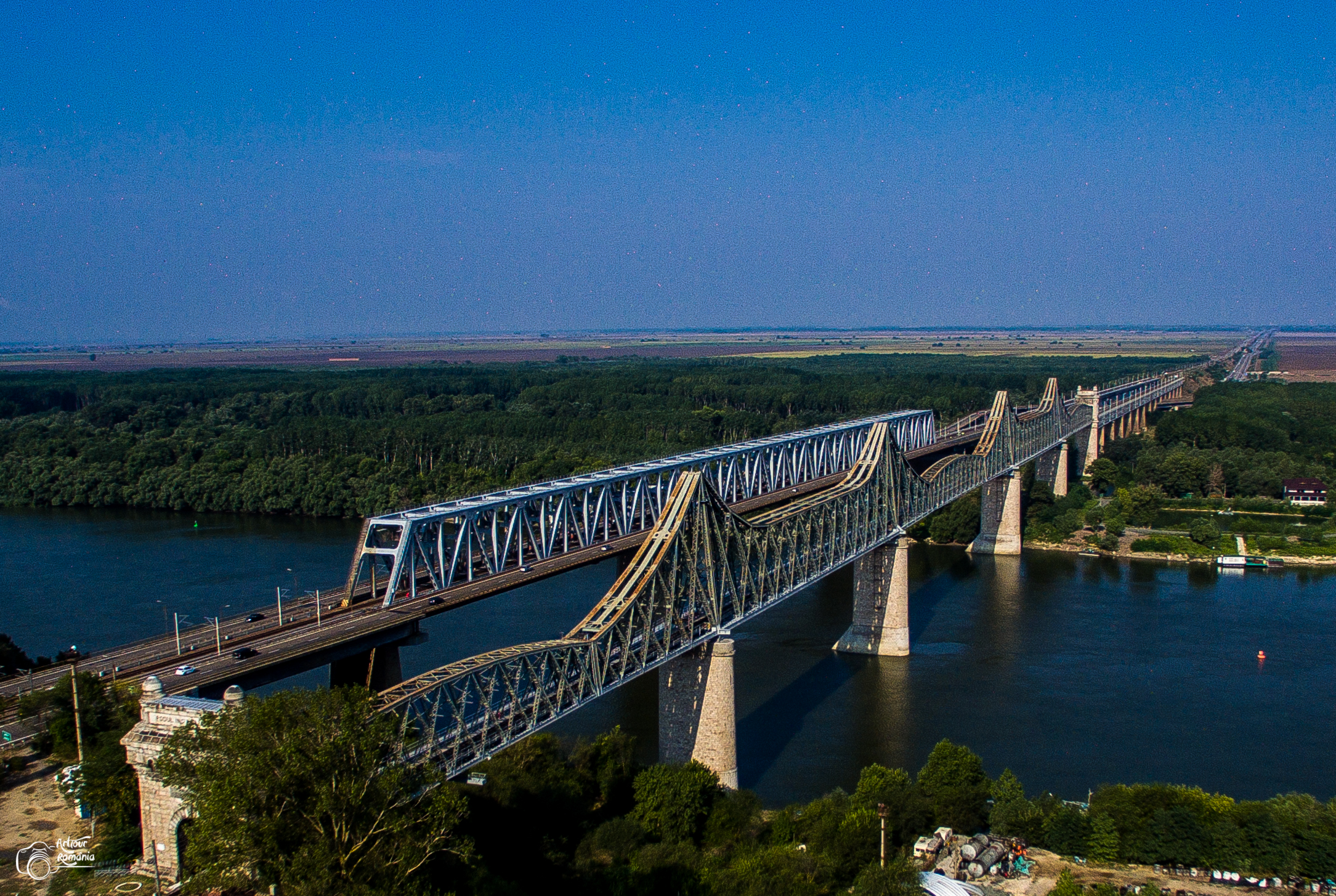 Le pont Cernavoda, Roumanie